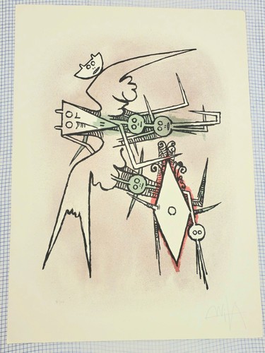 Wifredo lam litografia 70x50 - wifredo,
