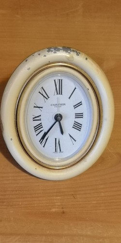 Cartier oval desk travel alarm - cartier,
