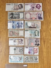 LOTTO 14 BANCONOTE LIRE 100000