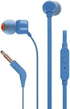 JBL T110 Pure Bass - Cuffie in-ear, colore: Blu