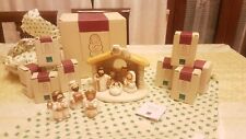 Set Presepe Thun Sacra famiglia , Re Magi, Capanna sette pezzi.