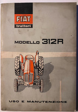 MC527 MANUALE ORIGINALE  USO E MANUT.  FIAT TRATTORI MODELLO 312R - 1^ ED. 1960
