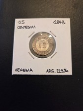 Moneta argento 15 centesimi 1848 Venezia, silver coin