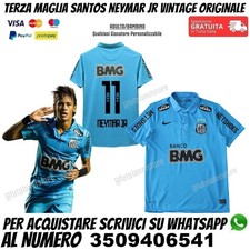 Terza Maglia Santos Fc Neymar Jr 2012 2011 Third Vintage Originale Retro Retrò
