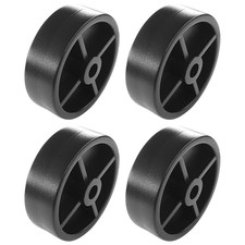 4X Ruote Plastica 45Mm Nero