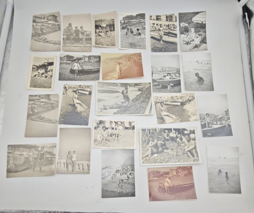 Lotto foto epoca spiaggia - foto,