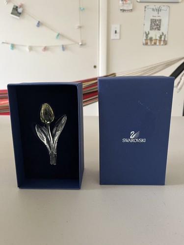 Swarovski crystal yellow tulip - swarovski,