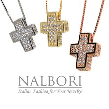 croce collier argento 925