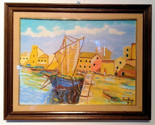 Quadro olio tela - su, in