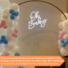 Insegna Neon Personalizzata Oh