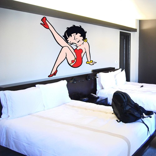Adesivo parete betty boop - parete,