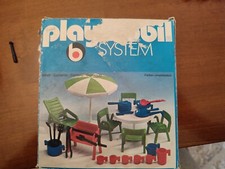 PLAYMOBIL VINTAGE SET 3279 MOBILI E ACCESSORI DA GIARDINO  CON SCATOLA