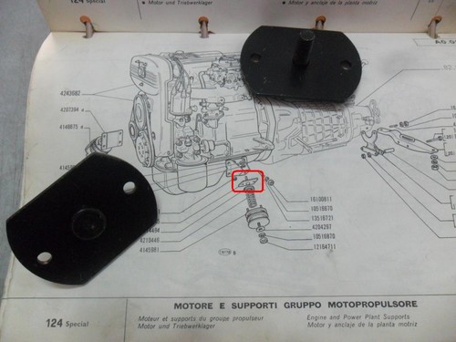 Piastra supporto motore fiat - motore,