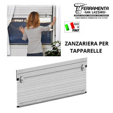 ZANZARIERA BAZAR sale e scende CON TAPPARELLA UP bianca 100x130 automatica