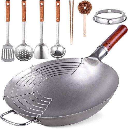 Wok acciaio carbonio - in,
