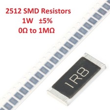 10 pezzi resistenze chip 1W 2512 SMD/SMT ±5% 0R 2.2R 33R 470R 6.8KR 510KR a 1MR/Ohm
