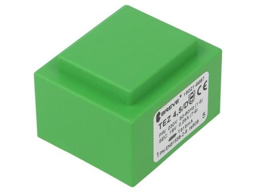 Trasformatore tez4 d230 18v - trasformatore, tez4.5/d230/18v