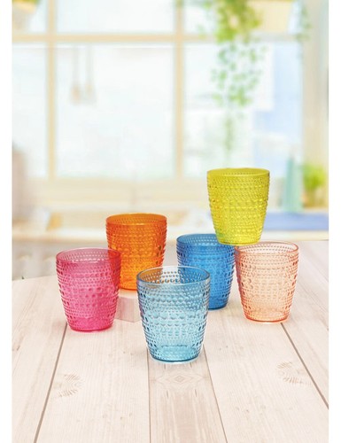 Set bicchieri brio colori - 6,