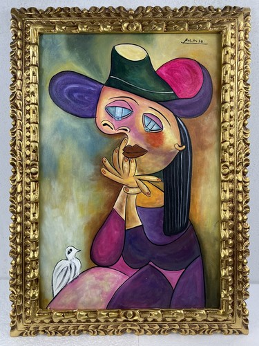Dipinto olio tela pablo - dipinto, su