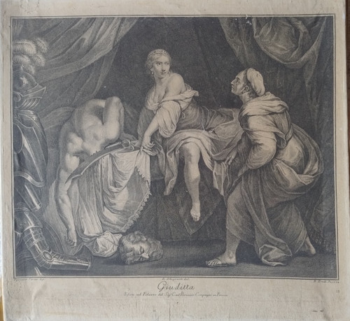 Incisione giuditta oloferne - giuditta,