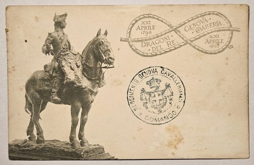Cartolina militare genova - militare,