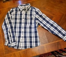 camicia cotone bambino a quadri 8/10 anni