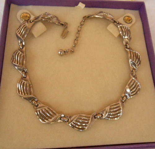 Collana trifari colore argento - trifari,