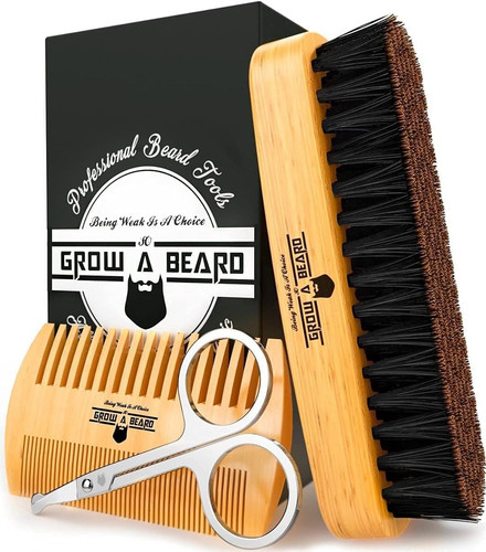 Cepillo barba peine set - cepillo,