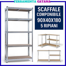 Scaffale metallo ripiani - scaffale, 5