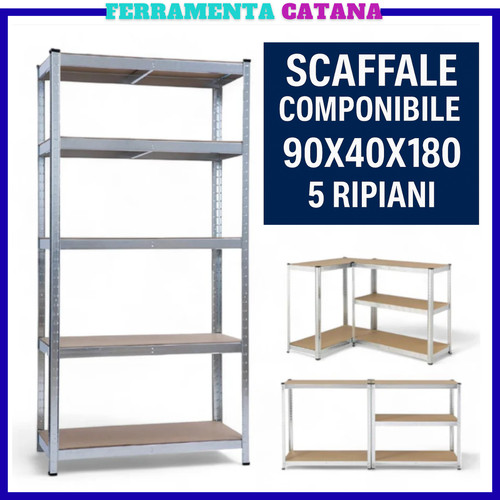 Scaffale metallo ripiani - scaffale, in