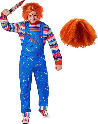 Costume parrucca uomo chucky - e,