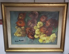 ROMANO MUSSOLINI QUADRO DIPINTO AD OLIO SU TELA NATURA MORTA CM.70X50