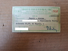 BIGLIETTO TRENO FERROVIA