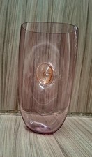 Vaso di vetro soffiato di