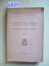 I MODELLI NELLA TECNICA -