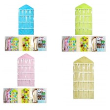 Organizer armadio da appendere 16 scomparti organizzatore tessuto e pvc L.25231
