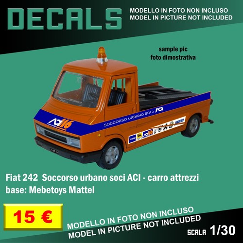 Decals repro fiat 242 aci - decals,