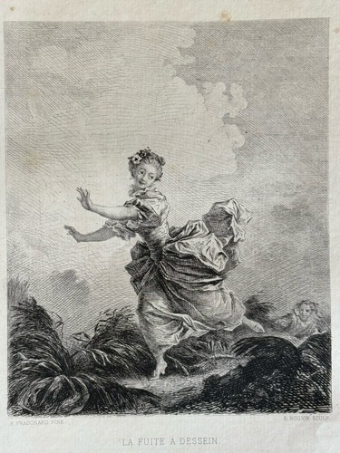 Fragonard gravure eau forte - gravure,