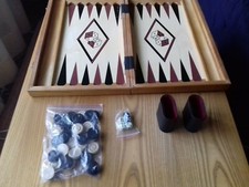 Scatola backgammon in legno - wooden backgammon box
