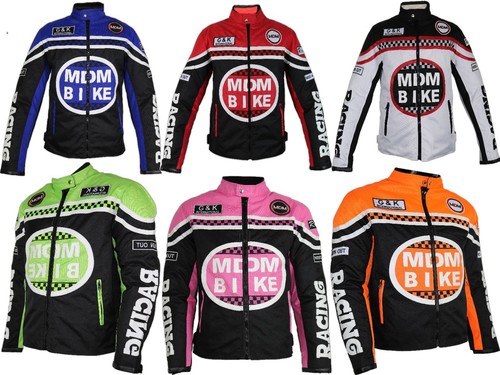 Giacca moto tessuto con - moto,
