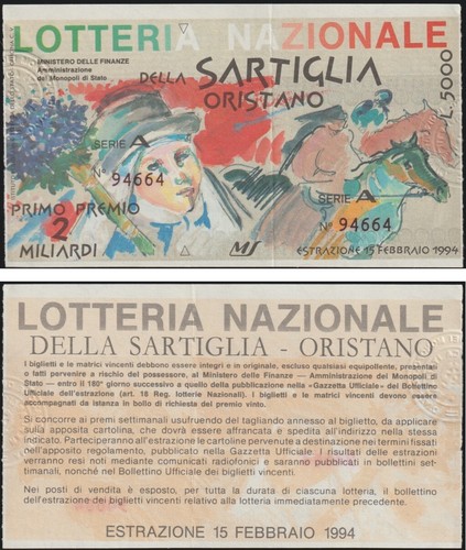 Italia biglietto lotteria - biglietto,