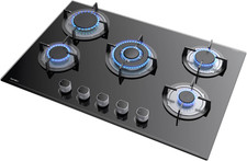 Piano Cottura a Gas 5 Fuochi, 78Cm, per Gas Naturale/Propano, Sicurezza Con Term