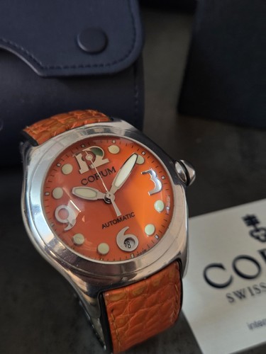 Corum bubble orange dial - corum,