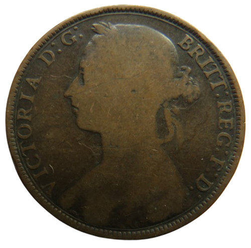 Moneta penny testa di - da, un