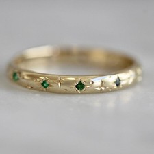 Anello minimalista oro - 18, kt