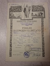 ESERCITO ITALIANO - FOGLIO DI