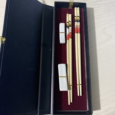 Set bacchette cinesi e poggia bacchette ceramica con scatola