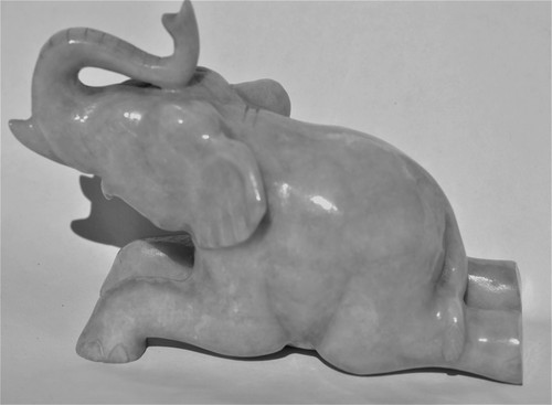 Statuina elefante giada - elefante,