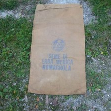 SACCO JUTA AGRICOLO VINTAGE 50x90 SIVAM SEME DI ERBA MEDICA ROMAGNOLA IUTA  