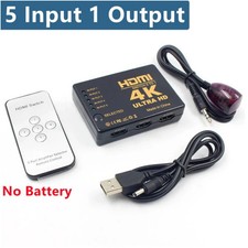 5x1 4K HDMI Switch with IR